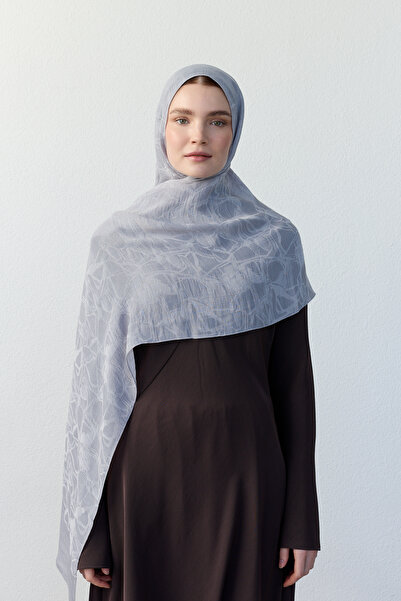 FENZA SCARF LUNA JAKARLI TOZ GRİ ŞAL