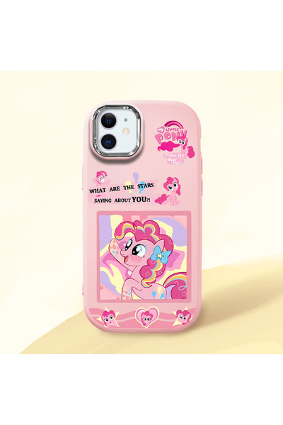 ucuc iPhone 12/12 Pro Uyumlu Darbe Emici Kamera Korumalı pembe Silikon Kılıf