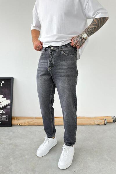 HAFKAGİYİM Pantaloni Boyfriend cu detaliu cusătură inversată, cu aspect afumat