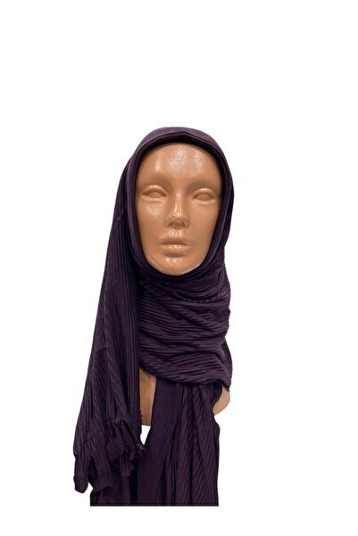 Happy Scarfs Πρακτικό Πλισέ Σάλι - Μωβ