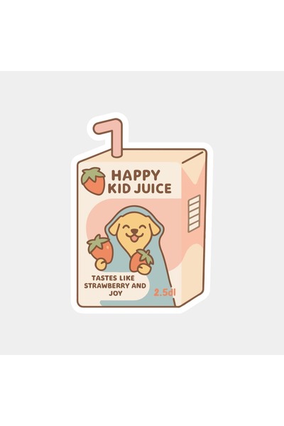 The Sticker Story. ملصق عصير الفواكه للأطفال