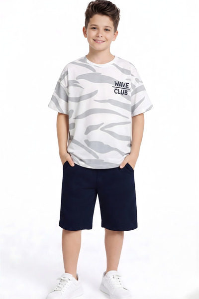 BABY SPORT Set tricou și pantaloni scurți pentru băieți Set sport de vară imp...