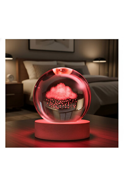 SEEKING2001 Cloud Crystal Ball Night Light - Automatic Color Changing Decorat...