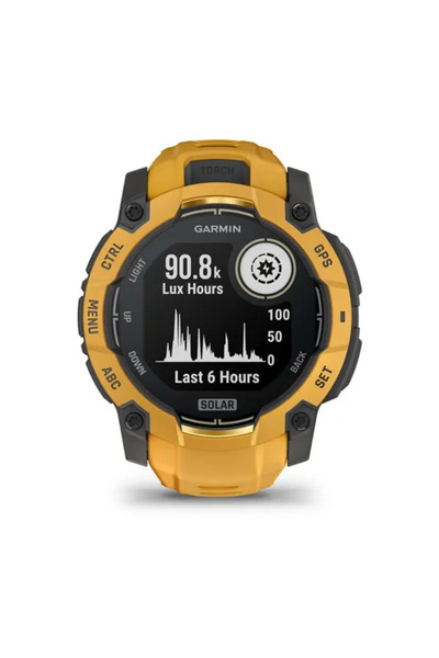 Garmin Instinct 3 – 45 mm Solar - Turuncu / Gri