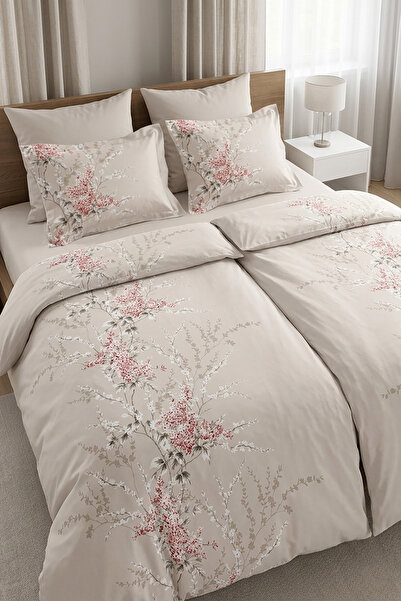 First Choice Σετ Παπλωματοθήκης Wisteria 100% Βαμβακερό Σατέν 200 TC (80 Κλωσ...