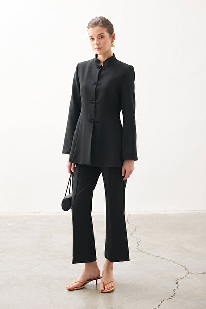 Hooopstore Modest Blazers - Black - Fitted