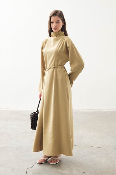 Hooopstore Modest Dresses - Brown - Basic