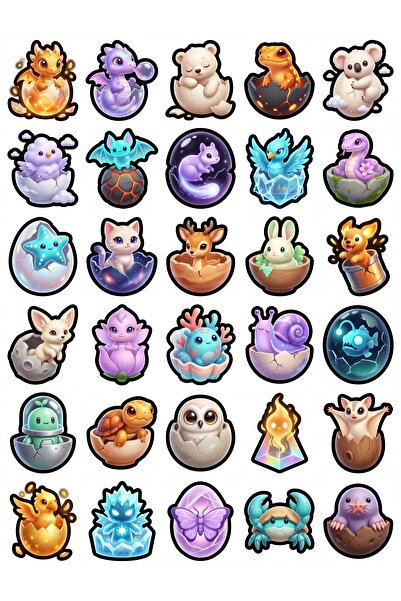 Store 30 Pieces 3D Magical Puppies Sticker Set - for Laptop, Phone, Notebook,...