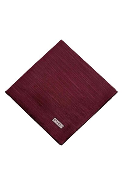 Vakko Pamuk İpek Eşarp - Helezon Monogram - Bordo