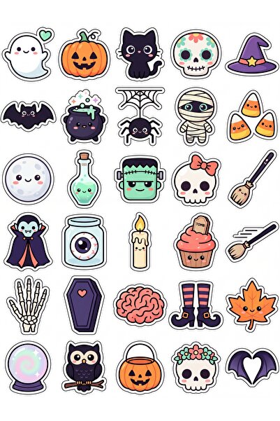 Store 30 Pieces Halloween Sticker Set - for Laptop, Notebook, Agenda, Suitcase