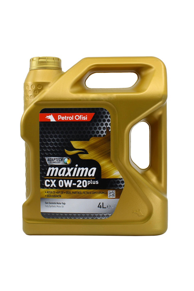 Petrol Ofisi Maxima CX 0W-20 Tam Sentetik Motor Yağı 4 Litre Fully Synthetıc ...