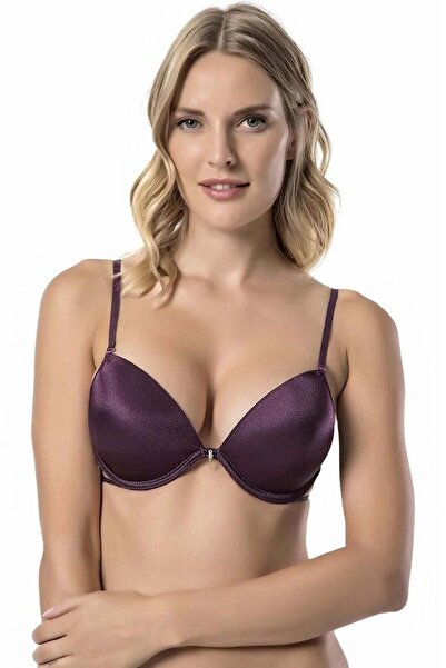 Raneel Kazançlı Alışveriş Women's push-up bra with rhinestone detail and micr...