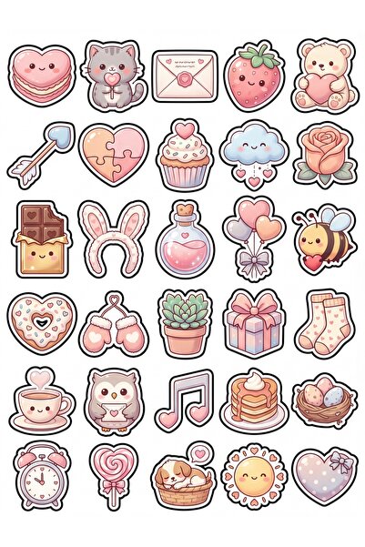 Store 30 Pieces Romantic Love Sticker Set - for Laptop, Notebook, Phone