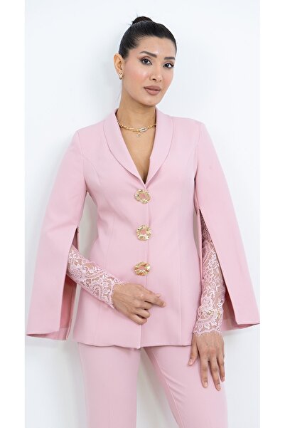 Dorne Moda Özel Koleksiyon Dantel Detaylı Takım Elbise - Düğün - Mezuniyet - ...