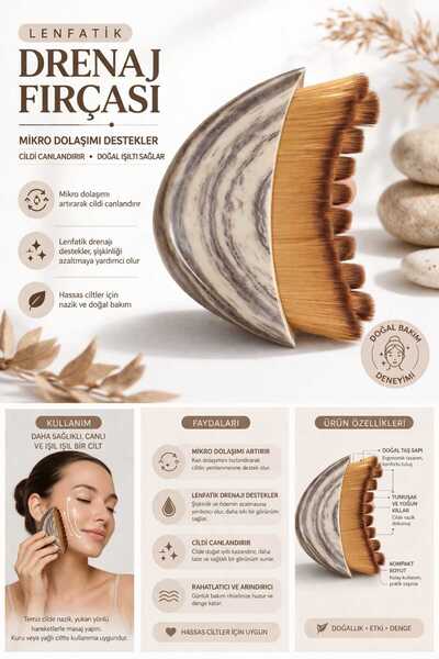 Pastelya LENF DRENAJ ve YÜZ ŞEKİLLENDİRME FIRÇASI