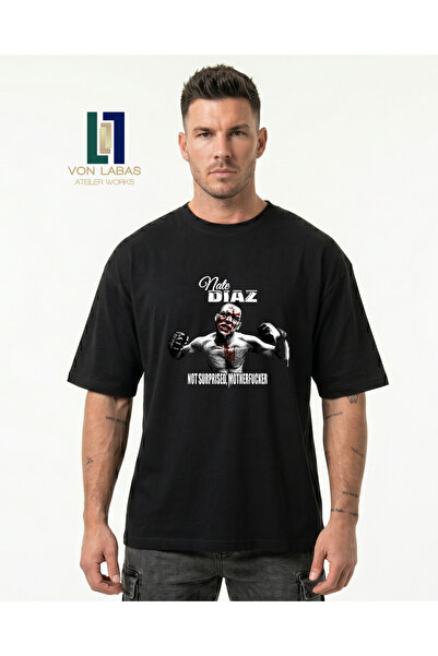 Grafftee Clothing Ανδρικό μαύρο μπλουζάκι μεγάλου μεγέθους με σχέδιο από τον ...