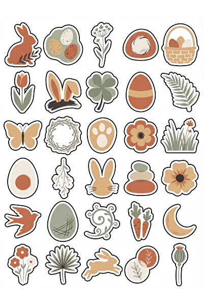 Store 30 Pieces Aesthetic Boho Spring Sticker Set - for Laptop, Notebook, Age...
