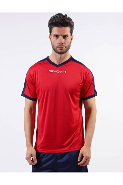 Givova Tricou sport unisex Revolution, Rosu / Bleumarin