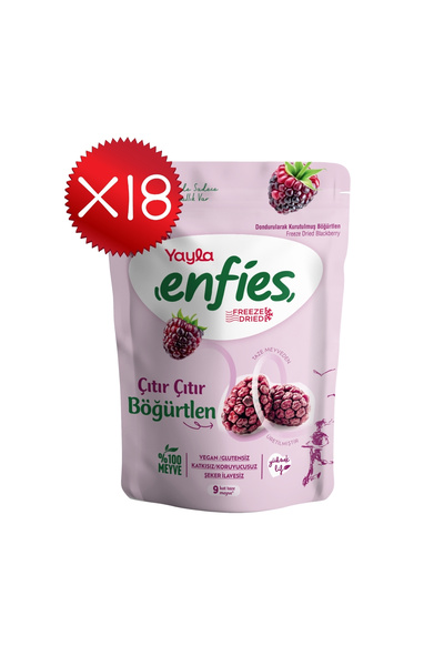 Yayla Enfies Freeze Dried Blackberries 15 g X18