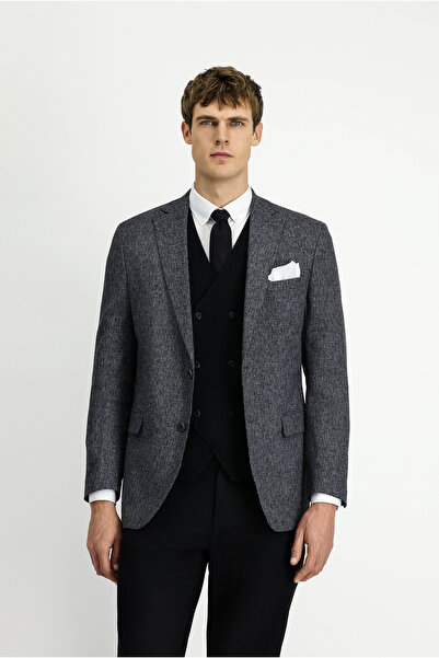 Kiğılı 7 Drop Slim Fit Κλασικό Μπουφάν με Σχέδιο