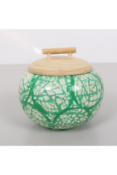 Mylamp Fanus Doğal Bambu Saklama Kutusu 13x13 cm