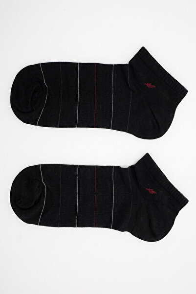 OBJE Men's Black Bambo Booties Socks