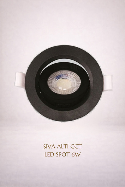 ACK Sıva Altı CCT LED Spot Armatür Siyah Kasa
