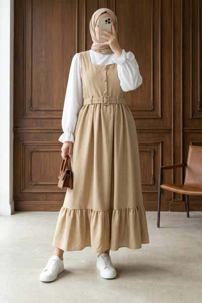MODAQU Modest Dresses - Brown - Basic
