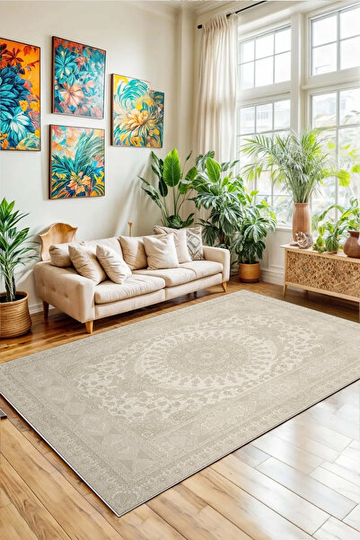 UZZA Salon Halısı Mutfak halısı Yolluk Geometrik İskandinav Eskitmeli Dijital...
