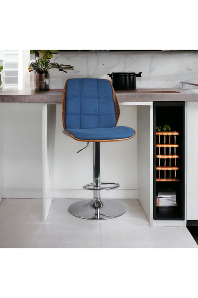 Al Saadah Home Blue Bar Chair