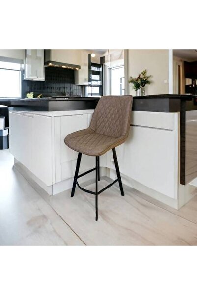 Al Saadah Home كرسي بار 125 × 45 × 45 سم - بني