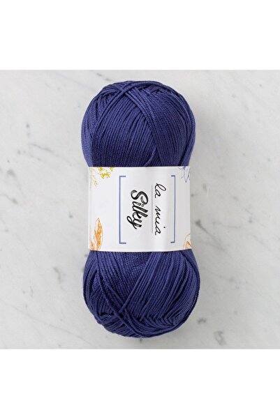 LA MİA YARNS La Mia Cool Navy Blue Hand Knitting Yarn - L023