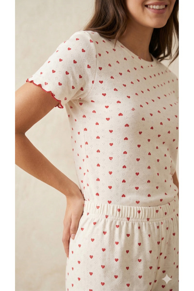 sleeproom ΓΥΝΑΙΚΕΙΟ ΣΕΤ ΠΙΤΖΑΜΑΣ ΜΕ ΛΟΥΡΑΚΙ ΣΤΗΝ ΛΑΙΜΟΥΡΑ ΚΑΙ ΚΟΥΜΠΙΑ ΣΕ ΣΧΗΜ...