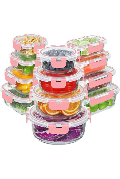 NEXTWAVE Σετ 12 τεμαχίων NextWave ®️   γυάλινες κατσαρόλες, στεγανά καπάκια μ...