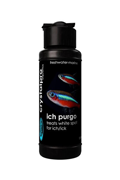 Crystalpro Ich Purgo 125 ml Hassas Balıklara Özel Beyaz Benek ve Parazit Teda...