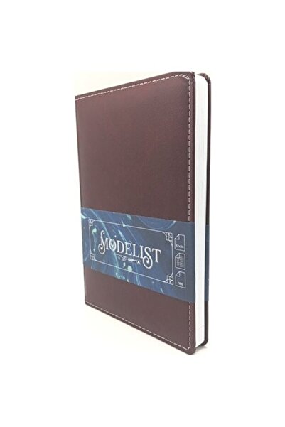 Gıpta Modelist İp Dikişli Deri Kapak Not Defteri 17X24Cm 160 Yaprakp Çizgisiz...