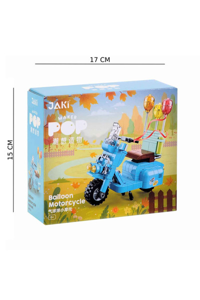 KESKİN SOUND 2 Assorti Florist Motorcycle Block Toy