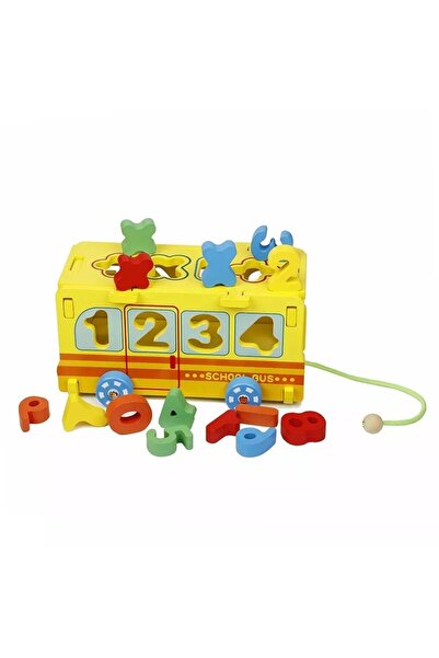 NiceKids Jucarie educativa sortator de cifre Yellow Bus