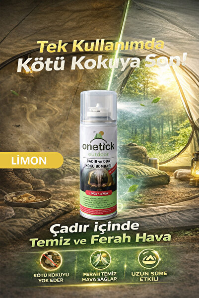 Onetick Çadır İçi Koku Giderici Bombası Sprey – Kamp Çadır Temizleyici & Fera...