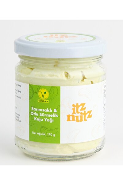 ITZ NUTZ SARIMSAKLI & OTLU SÜRMELİK KAJU YAĞI (SARIMSAKLI KAJU YAĞI) 170 G