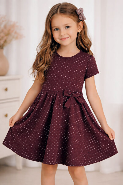 Deco Kids Wear Kız çocuk puantiyeli elbise