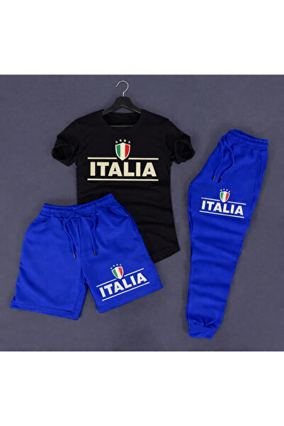 PAVRO Unisex Oversize Σετ Σορτς Με Μπλούζα και Σορτς, Άνετο Σετ 3 τεμαχίων με...