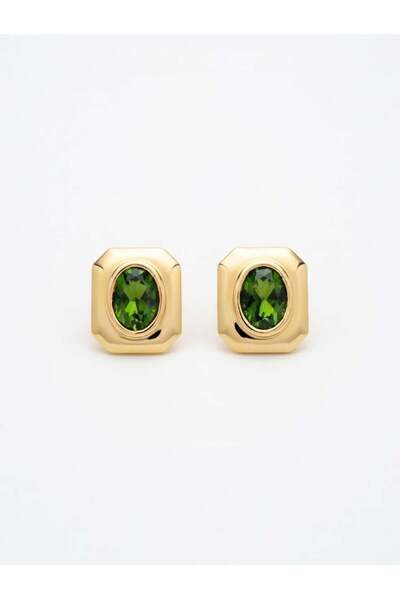 Alice İsstanbul Green Stone Vintage Earrings