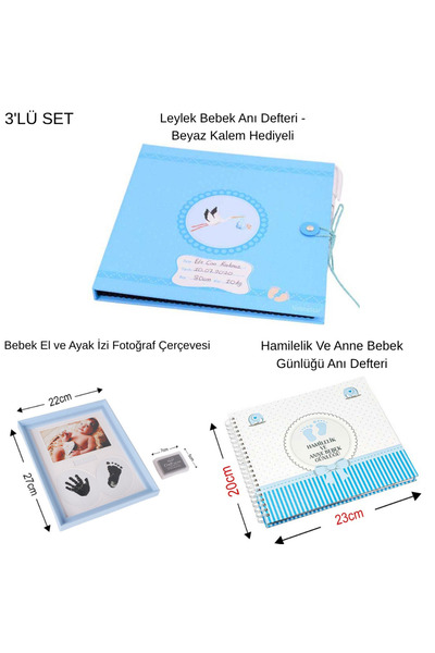 KALE PROMOSYON Baby Hand and Footprint Photo Frame - Mother Baby Pregnancy Di...