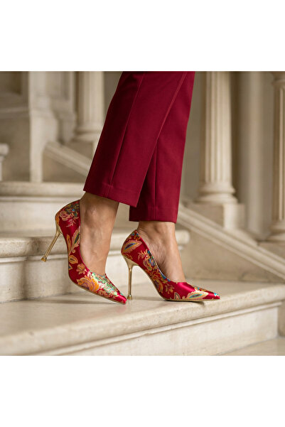 Letafia Παπούτσια με τακούνι με κλειστή πλάτη με έθνικ σχέδιο Valley