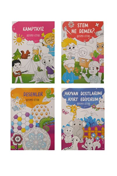 Düşyeri Yayınları Coloring Books Set 4 Books