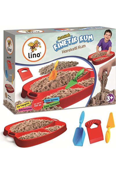Lino Kinetik Kum Seti 350 Gram Kum + Tepsi + Kürek +Mala + Kesici Ln-550