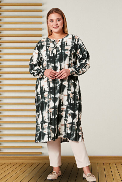 Ferace Γυναικείο Τουνίκ με κορδόνια Τεσεττούρ, Μεγάλο Μέγεθος