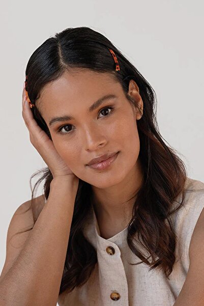 New Obsessions Λεπτή αγκράφα με σχέδιο καβούκι χελώνας