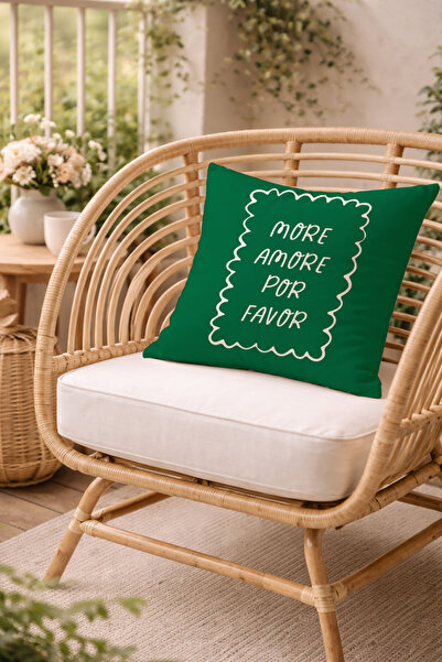 Evmila More Amore Por Favor Βελούδινη Μαξιλαροθήκη 43x43 Διακοσμητική Μαξιλαρ...
